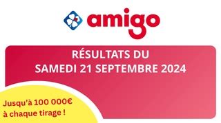 Résultats du Amigo 